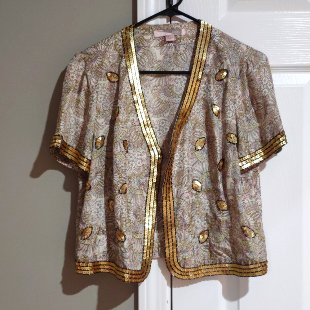 Short sequined blazer